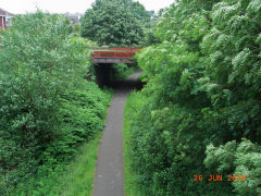 
Abersychan incline top, bridge over LNWR, June 2008